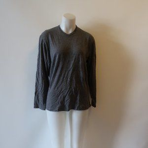 TYRONE STRIPE LONG SLEEVE WOOL SWEATER M *